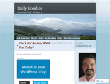 Tablet Screenshot of dailygoodies.wordpress.com