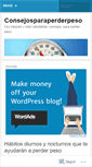 Mobile Screenshot of consejosparaperderpeso.wordpress.com