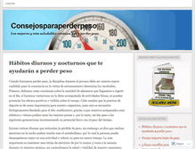 Tablet Screenshot of consejosparaperderpeso.wordpress.com