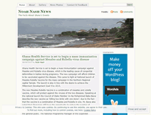 Tablet Screenshot of noahnash.wordpress.com