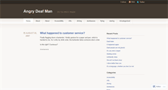 Desktop Screenshot of angrydeafman.wordpress.com
