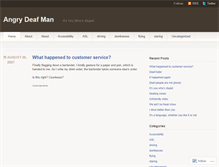 Tablet Screenshot of angrydeafman.wordpress.com