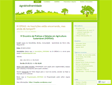 Tablet Screenshot of agrobiodiversidade.wordpress.com