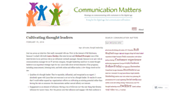 Desktop Screenshot of communicationmatters.wordpress.com