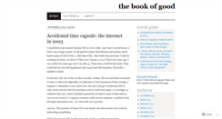 Desktop Screenshot of bookofgood.wordpress.com