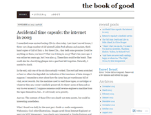 Tablet Screenshot of bookofgood.wordpress.com