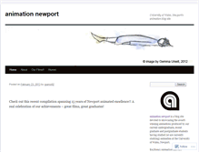 Tablet Screenshot of animationnewport.wordpress.com
