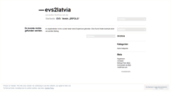 Desktop Screenshot of evs2latvia.wordpress.com