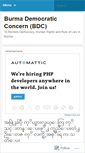 Mobile Screenshot of bdcburma.wordpress.com