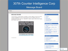 Tablet Screenshot of 307thcic.wordpress.com