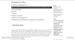 Desktop Screenshot of healingtaichi.wordpress.com