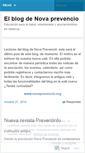 Mobile Screenshot of novaprevencio.wordpress.com