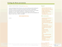 Tablet Screenshot of novaprevencio.wordpress.com
