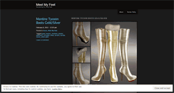 Desktop Screenshot of meetmyfeet.wordpress.com