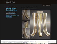 Tablet Screenshot of meetmyfeet.wordpress.com