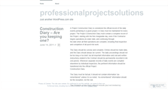 Desktop Screenshot of professionalprojectsolutions.wordpress.com
