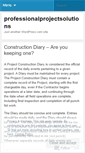 Mobile Screenshot of professionalprojectsolutions.wordpress.com