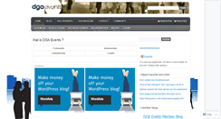Desktop Screenshot of dgaevents.wordpress.com