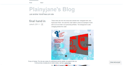 Desktop Screenshot of plainyjane.wordpress.com