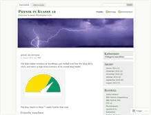 Tablet Screenshot of bbstphysik12.wordpress.com