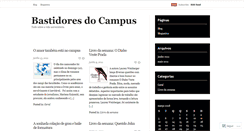 Desktop Screenshot of bastidoresdocampus.wordpress.com