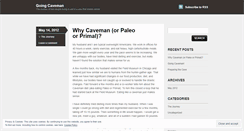 Desktop Screenshot of goingcaveman.wordpress.com