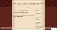 Desktop Screenshot of palateofpatti.wordpress.com