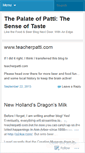 Mobile Screenshot of palateofpatti.wordpress.com