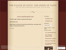 Tablet Screenshot of palateofpatti.wordpress.com