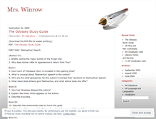 Tablet Screenshot of mrswinrow.wordpress.com