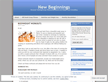 Tablet Screenshot of newbeginningspt.wordpress.com
