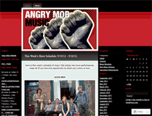 Tablet Screenshot of angrymobmusic.wordpress.com