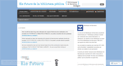 Desktop Screenshot of elsfutursdelabibliotecapublica.wordpress.com