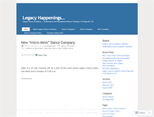 Tablet Screenshot of legacydanceacademy.wordpress.com