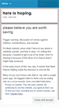 Mobile Screenshot of hopingfor.wordpress.com