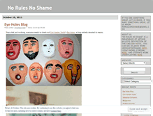 Tablet Screenshot of norulesnoshame.wordpress.com
