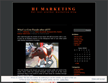 Tablet Screenshot of himarketing.wordpress.com