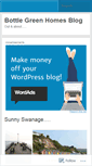 Mobile Screenshot of bottlegreenhomes.wordpress.com