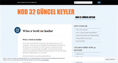 Desktop Screenshot of nod32guncelkey.wordpress.com