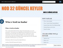 Tablet Screenshot of nod32guncelkey.wordpress.com