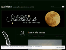 Tablet Screenshot of icklekins.wordpress.com