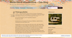 Desktop Screenshot of meinekleinewanderduene.wordpress.com