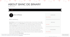 Desktop Screenshot of partners.aboutbancdebinary.wordpress.com