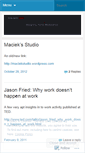 Mobile Screenshot of maciekwojcicki.wordpress.com