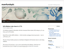 Tablet Screenshot of mamfundsplc.wordpress.com