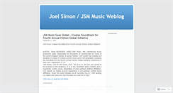 Desktop Screenshot of joelsimonjsmmusic.wordpress.com