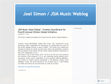 Tablet Screenshot of joelsimonjsmmusic.wordpress.com