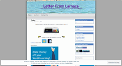 Desktop Screenshot of letterfromlarnaca.wordpress.com