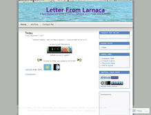 Tablet Screenshot of letterfromlarnaca.wordpress.com