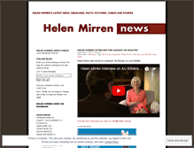 Tablet Screenshot of helenmirrennews.wordpress.com